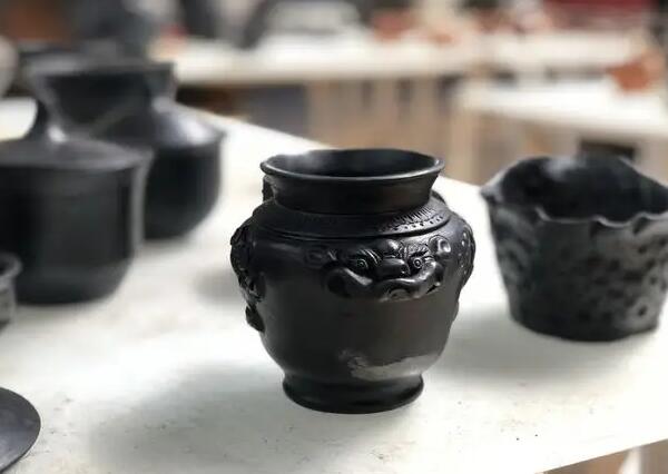 黑陶 黑陶坛子
