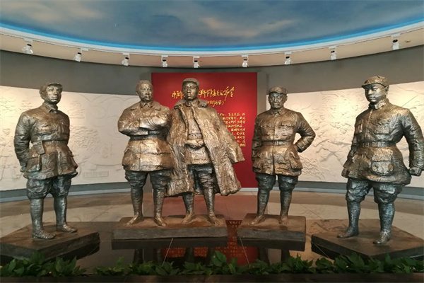 来高虹新四军纪念馆开展红色旅游吧 展览馆