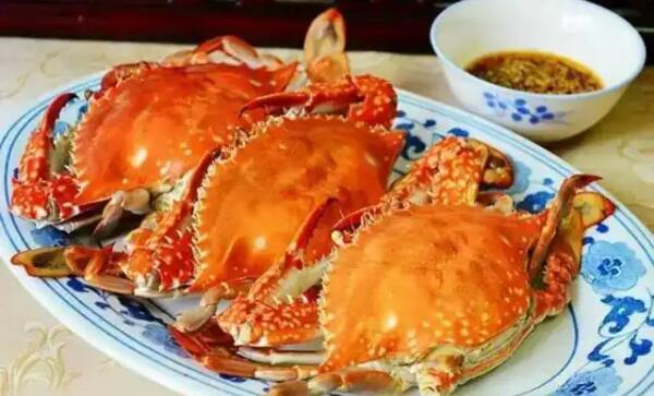 梭子蟹 蒸熟的梭子蟹