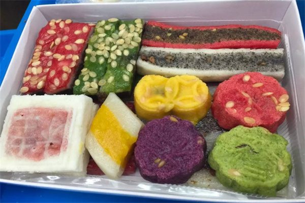 糕团小点 色彩缤纷的糕团小点