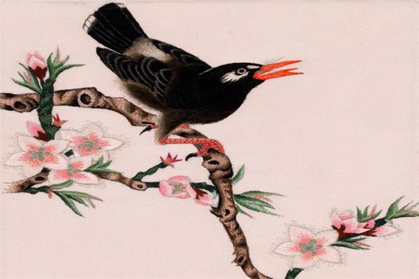 鲁绣 花鸟鲁绣