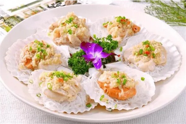 长岛扇贝 清蒸扇贝美食
