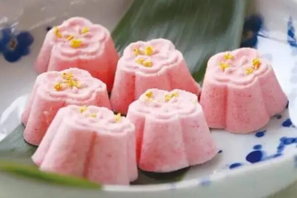 苏式糕点 玫瑰花糕