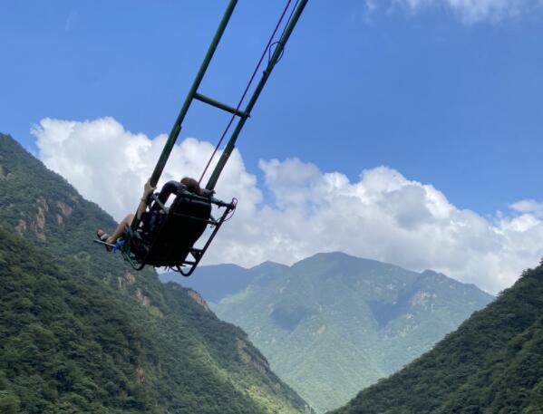 三天两晚安吉暑期漂流攻略(下) 悬崖秋千