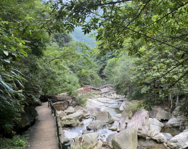 三天两晚安吉暑期漂流攻略(下) 峡谷道路
