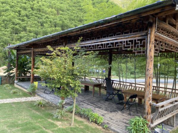 三天两晚安吉暑期漂流攻略(下) 以琳山庄凉亭