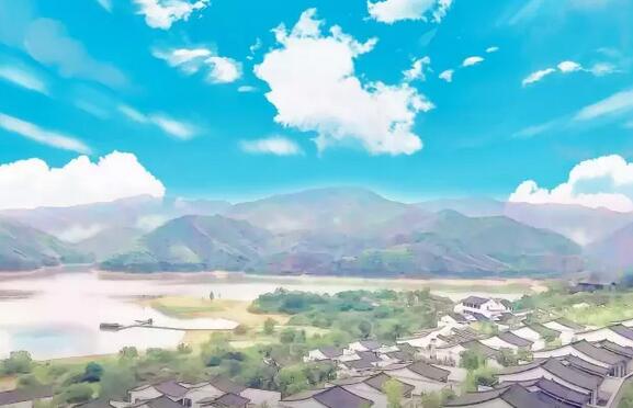 安吉动漫世界里的彩色天 梦幻