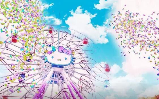 安吉动漫世界里的彩色天 HelloKitty乐园