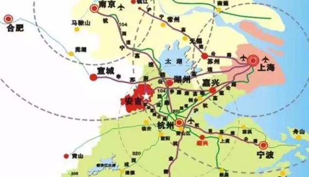 别羡慕我是安吉人 安吉县地图