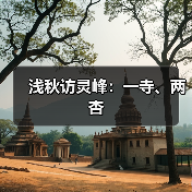 浅秋访灵峰：一寺、两杏（图2）