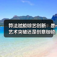 算法赋能综艺创新：是艺术突破还是创意枷锁？（图1）