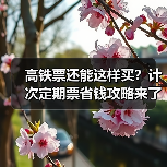 高铁票还能这样买？计次定期票省钱攻略来了（图2）