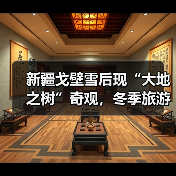 新疆戈壁雪后现“大地之树”奇观,冬季旅游新热点竟藏在这?(图1) 新疆戈壁雪后现“大地之树”奇观,冬季旅游新热点竟藏在这?(图1)