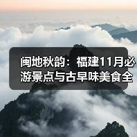 闽地秋韵:福建11月必游景点与古早味美食全攻略(图2) 闽地秋韵:福建11月必游景点与古早味美食全攻略(图2)