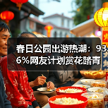 春日公园出游热潮：93.6%网友计划赏花踏青（图3）