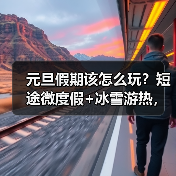 元旦假期该怎么玩?短途微度假+冰雪游热,跨年市场爆红(图1) 元旦假期该怎么玩?短途微度假+冰雪游热,跨年市场爆红(图1)