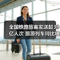 全国铁路旅客发送超39亿人次 旅游列车同比增长28%(图2) 全国铁路旅客发送超39亿人次 旅游列车同比增长28%(图2)