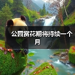 公园赏花期将持续一个月