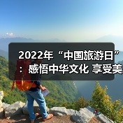 2022年“中国旅游日”：感悟中华文化 享受美好旅程